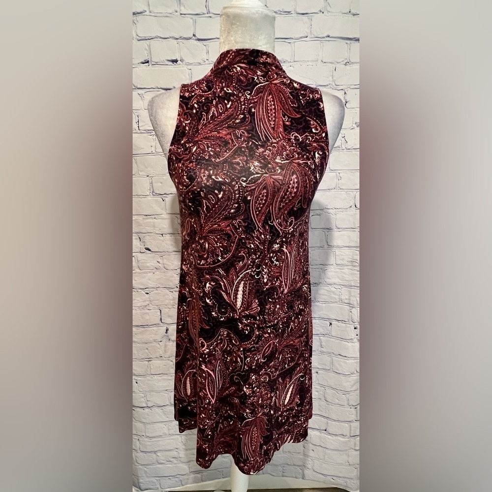 AMERICAN EAGLE SOFT & SEXY DRESS Black, Mauve and Pink Keyhole Back Size XS